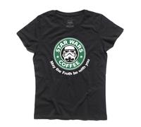 T-shirt donna COFFEE STAR Guerre Stormtrooper Yoda