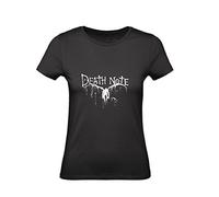 T-Shirt Donna Cotone Basic Super vestibilità Top qualità - Death Note - Divertente Humor Made in Italy (Nero, L)