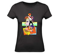 T-Shirt Donna Cotone Basic Super vestibilità Top qualità - Kiss Me Licia - Divertente Humor Made in Italy (Nero, XL)
