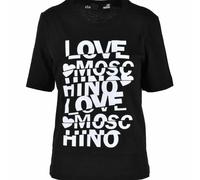T-Shirt Donna Cotone Girocollo Love Moschino W4F153T C74 Nero