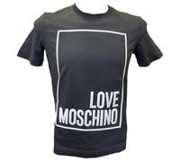 T-Shirt Donna Cotone Girocollo Love Moschino W4H0622 C74 Nero