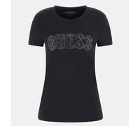 T-Shirt Donna Cotone Manica Corta Guess W4YI33I3Z14 JBLK Nero