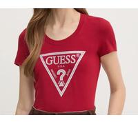 T-Shirt Donna Cotone Manica Corta Guess W5RI11J1314 A51D Rosso