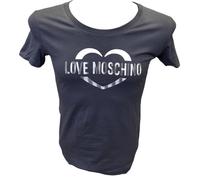 T-Shirt Donna Cotone Slim Love Moschino W4H1925 C74 Nero