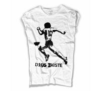 T-shirt donna D10S EXISTE DIEGO ARMANDO DIO calcio NAPOLI street art Amazink