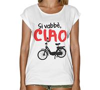 T-Shirt Donna Fashion Si Vabbè Ciao Idea Regalo