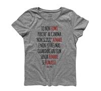 T-shirt donna film SANTA MARADONA Bart "Io non fumo.." Libero De Rienzo Accorsi