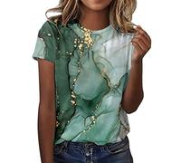 T Shirt Donna Firmate Girocollo Leggera Comoda Elegante Tee Top Classica Firmate Casual Estive Magliette Cotone Vintage Moda Maglietta da Donna Larghe Basic Manica Corta Curvy Maglia