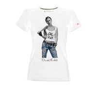 T-Shirt Donna - Frida Kahlo Ufficiale Stile Girl Power (Bianco, M)