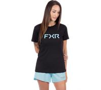 T-Shirt Donna FXR Hydrogen Premium Nero/Maui BlueXS Nero,Maui Blue