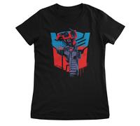 T-Shirt Donna Graffiti Di Optimus Prime Con Licenza Ufficiale Dei Transformers