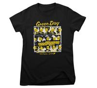 T-Shirt Donna Green Day Nimrod Grid Con Licenza Ufficiale, Maniche Corte