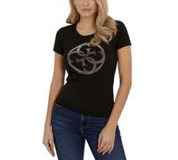 T-shirt donna Guess con logo 4G tee strass nero ES24GU94 W4GI29J1314 JBLK L