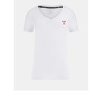 T-Shirt Donna Guess Manica Corta W2YI45J1314 G011 Bianco