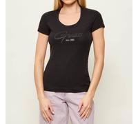 T-Shirt Donna Guess Manica Corta W6GI14K3033 JBLK Nero