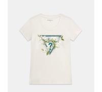 T-Shirt Donna Guess Manica Corta W6RI35J1314 G012 Crema