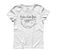 T-shirt donna HAN SHOT FIRST Greedo Tottoine The new Hope Skywalker