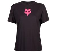 Maglietta fox head a manica corta da donna nero rosa