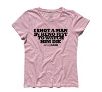 T-shirt donna "I shot a man in Reno" by JOHNNY CASH Folsom Prison Blues