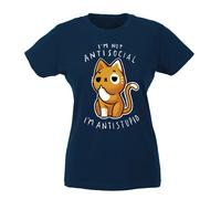 T-shirt Donna - I'm not antisocial I'm antistupid