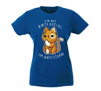 T-shirt Donna - I'm not antisocial I'm antistupid
