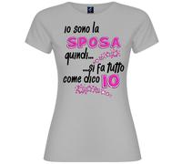 T-Shirt Donna “Io Sono La Sposa” - Addio al Nubilato & Matrimonio | Italian S...