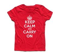 T-shirt donna Keep Calm and Carry On - England Mods London cool