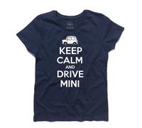 T-shirt donna Keep Calm and Drive Mini - England Mr Bean London Style Mods
