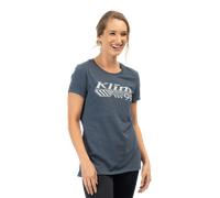 T-Shirt Donna Klim Foundation Tri-Blend High Rise Blu Navy Frost/PapyrusL Blu Navy Frost,Papyrus