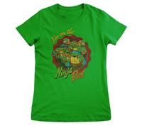 T-Shirt Donna Licenziata Tartarughe Ninja Alla Pizza