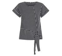 T-shirt donna Liu Jo nero/riga sn.White ES25LJ11 VA5182 J4909 M