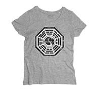 T-shirt donna LOST logo DHARMA Iniziative Stazione Cigno Swan Sawyer tshirt
