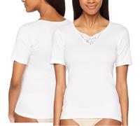 T-Shirt donna, maglietta intima a mezza manica 100% Cotone PLAYTEX BASIC P4756