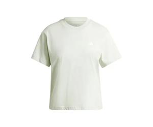 T-shirt donna manica corta Adidas Essential Small Logo JH3700 verde chiaro
