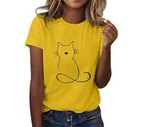 T Shirt Donna Manica Corta Oversize Classica Firmate Leggera Tee Top Comoda Elegante Estive Casual Magliette Vintage Manica Corta Curvy Maglia Cotone Moda Taglie Forti Elasticizzato Tee Bluse