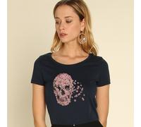 T-Shirt Donna Maniche Corte BEAUTIFUL DEATH Colore Blu Marino
