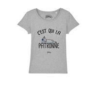 T-Shirt Donna Maniche Corte Colore Grigio, È Chi La PATRONNE