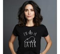 T-Shirt Donna Maniche Corte I'LL DO IT LATER Colore Nero