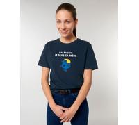 T-Shirt Donna Maniche Corte J AI RAISON JE SUIS TA MERE Colore Blu Marino