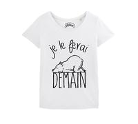 T-Shirt Donna Maniche Corte JE LE FARO DOMANI Colore Bianco