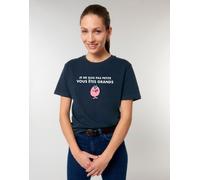 T-Shirt Donna Maniche Corte JE NE SUIS PAS PETITE VOUS ETES GRANDS