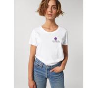 T-Shirt Donna Maniche Corte JE NE SUIS PAS TETUE JE SUIS DETERMIN Colore Bianco