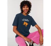 T-Shirt Donna Maniche Corte JE SUIS UNE TATA GENIALE Colore Blu Marino