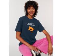 T-Shirt Donna Maniche Corte JE SUIS UNE TATA GENIALE Colore Blu Marino