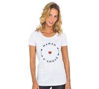 T-Shirt Donna Maniche Corte MAMAN D'AMOUR 2 MPT Colore Bianco