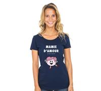T-Shirt Donna Maniche Corte MAMIE D'AMOUR Colore Blu Marino