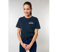 T-Shirt Donna Maniche Corte WE ARE FAMILY CUORE Colore Blu Marino