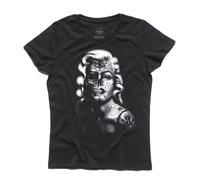 T-shirt donna Marilyn Monroe teschio skull traditional tattoo vintage Marylin