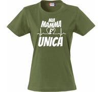 T-Shirt Donna Mia Mamma E' Unica Festa Della Mamma Magliette Simpatiche PS 28870