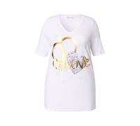 T-shirt donna MIAMODA taglie forti linea A motivo cuore 837460
